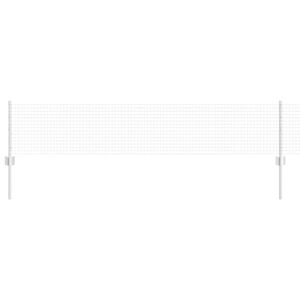 vidaXL Cl&ocirc;ture en fil soud&eacute; avec poteaux 25 x 0,4 m Acier galvanis&eacute;