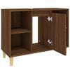 vidaXL Meuble d'&eacute;vier ch&ecirc;ne marron 80x33x60 cm bois d'ing&eacute;nierie
