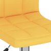 vidaXL Tabouret de bar Jaune moutarde Tissu