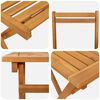 vidaXL Ensemble de salle &agrave; manger pour jardin 7 pcs Marron