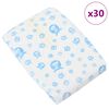 vidaXL Protection Hygi&eacute;nique Jetable pour Chien M&acirc;le 30 pcs Blanc L