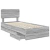 vidaXL Cadre de lit Gris Sonoma 100 x 200 cm Bois d&rsquo;ing&eacute;nierie