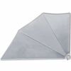 vidaXL Auvent lat&eacute;ral pliable de balcon Gris 160 x 240 cm