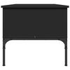 vidaXL Table basse noir 100x50x45 cm bois d'ingénierie et métal