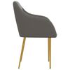 vidaXL Chaises &agrave; manger lot de 4 Gris fonc&eacute; Velours
