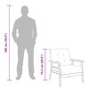 vidaXL Fauteuil noir similicuir