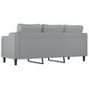 vidaXL Canap&eacute; &agrave; 3 places Gris clair 180 cm Tissu