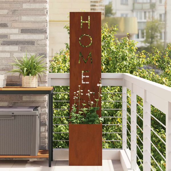 vidaXL &Eacute;cran de confidentialit&eacute; de jardin Rouill&eacute; 32 x 32 x 150 cm