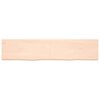 vidaXL &Eacute;tag&egrave;re murale 180x40x(2-6) cm bois de ch&ecirc;ne massif non trait&eacute;