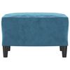 vidaXL Repose-pied Bleu 60x50x41 cm Velours