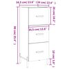 vidaXL Buffet Ch&ecirc;ne marron 34,5x34x90 cm Bois d'ing&eacute;nierie