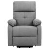 vidaXL Fauteuil de massage inclinable Gris clair Tissu