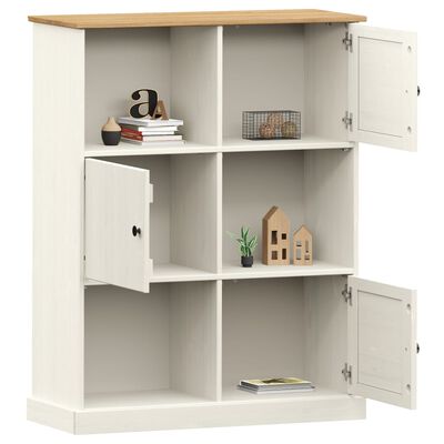 vidaXL Bibliothèque VIGO blanc 90x35x114,5 cm bois massif de pin