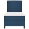 vidaXL Lit &agrave; ressorts avec matelas Bleu 100 x 200 cm tissu