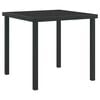 vidaXL Table de Jardin Noir 80 x 80 x 73 cm M&eacute;tal