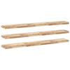vidaXL &Eacute;tag&egrave;res flottantes 3 pcs 160x20x4 cm acacia massif non trait&eacute;