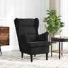 vidaXL Fauteuil noir velours