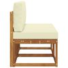 vidaXL 2 Pi&egrave;ce Sofa de milieu ext&eacute;rieur Bois d'Acacia Massif