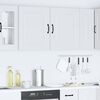vidaXL Armoires murales de cuisine 2pcs Kalmar blanc bois d'ing&eacute;nierie