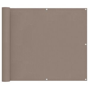 vidaXL &Eacute;cran de balcon Taupe 100 x 1000 cm Tissu Oxford