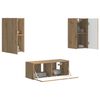 vidaXL Ensemble meuble TV 6 pcs Ch&ecirc;ne artisanal Bois d'ing&eacute;nierie