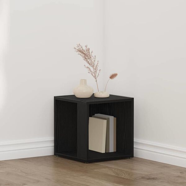 vidaXL Étagères d'angle Chêne noir 33 x 33 x 34,5 cm Bois d'ingénierie