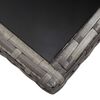 vidaXL Ensemble &agrave; manger de jardin 5pcs R&eacute;sine tress&eacute;e Anthracite gris