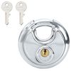 vidaXL Serrures Discus avec Cl&eacute;s 6 pcs Argent 8 x 2.8 x 8 cm