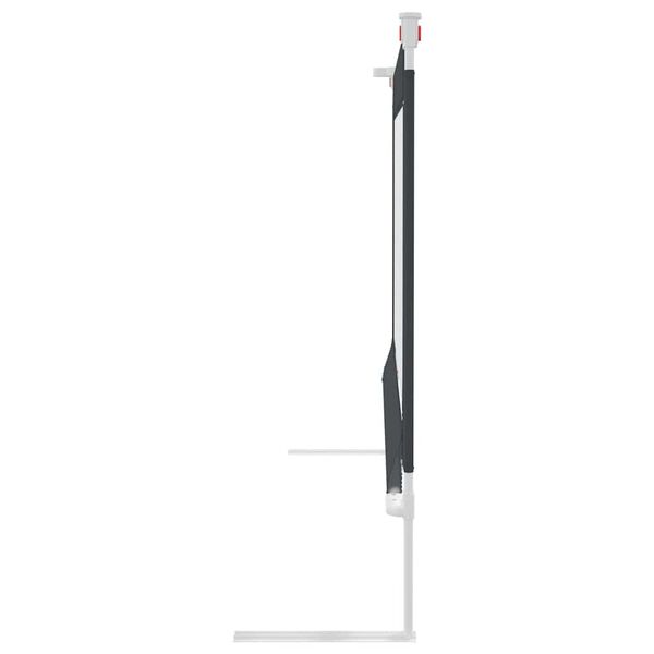 vidaXL Barrière de sécurité de lit d'enfant Gris foncé 200x25 cm Tissu