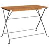 vidaXL Ensemble de bistro pliable 7 pcs bois d'acacia solide et acier