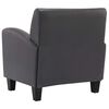 vidaXL Chaise gris similicuir