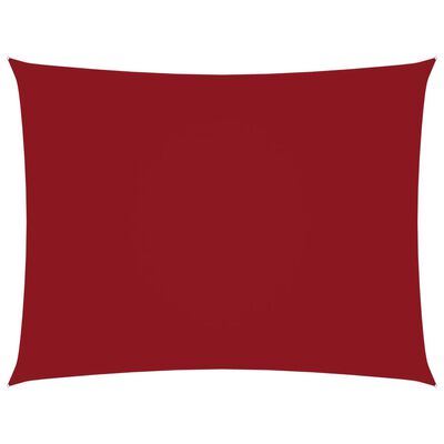 vidaXL Voile de parasol Tissu Oxford rectangulaire 3x4,5 m Rouge