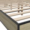 vidaXL Cadre de lit sans matelas ch&ecirc;ne sonoma 140x190 cm