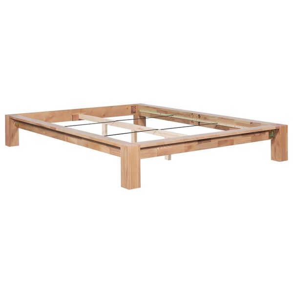 vidaXL Cadre de lit sans matelas bois de ch&ecirc;ne massif 140x200 cm