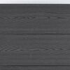 vidaXL Ensemble de panneaux de cl&ocirc;ture gris 526x186 cm WPC