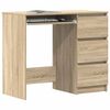 vidaXL Bureau Chêne sonoma 90x45x76 cm Bois d’ingénierie