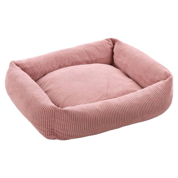 FLAMINGO Lit chien fermeture &eacute;clair Colette Rectangulaire 50 cm Rose