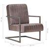 vidaXL Chaise de canap&eacute; cantilever marron d&eacute;lav&eacute; cuir v&eacute;ritable