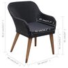 vidaXL Salon de jardin 7 pcs avec coussins r&eacute;sine tress&eacute;e noir