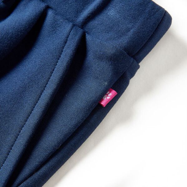 Pantalon &agrave; jambes larges pour enfants bleu marine 116
