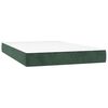 vidaXL Matelas &agrave; ressorts ensach&eacute;s 120 x 220 x 20 cm Vert fonc&eacute;