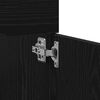 vidaXL Ensemble de mobilier de salle de bain 4 pcs Ch&ecirc;ne noir