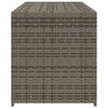 vidaXL Bo&icirc;te de rangement de jardin gris 283L r&eacute;sine tress&eacute;e