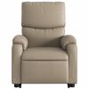 vidaXL Fauteuil inclinable de massage &eacute;lectrique cappuccino similicuir