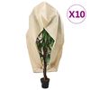vidaXL Housses de protection pour plantes avec fermeture &eacute;clair 10 pcs