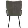vidaXL Chaises &agrave; manger lot de 2 gris fonc&eacute; velours