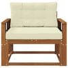 vidaXL Sofa de milieu ext&eacute;rieur Bois d'Acacia Massif Naturel