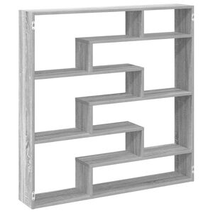 vidaXL &Eacute;tag&egrave;re cube murale 7 compartiments sonoma gris