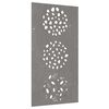vidaXL D&eacute;coration murale jardin 105x55 cm acier corten design feuille