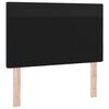 vidaXL Tête de lit LED Noir 90 cm Cuir synthétique